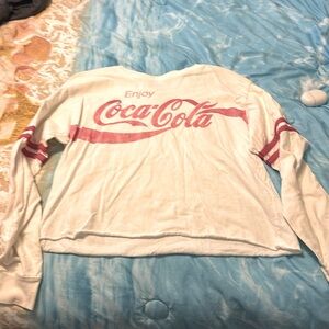 Coca Cola long sleeve crop top